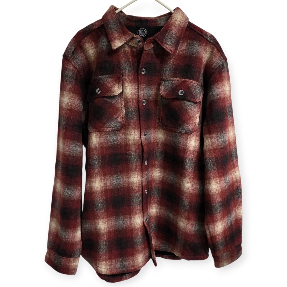 Men's Red Plaid Lightweight Jacket
